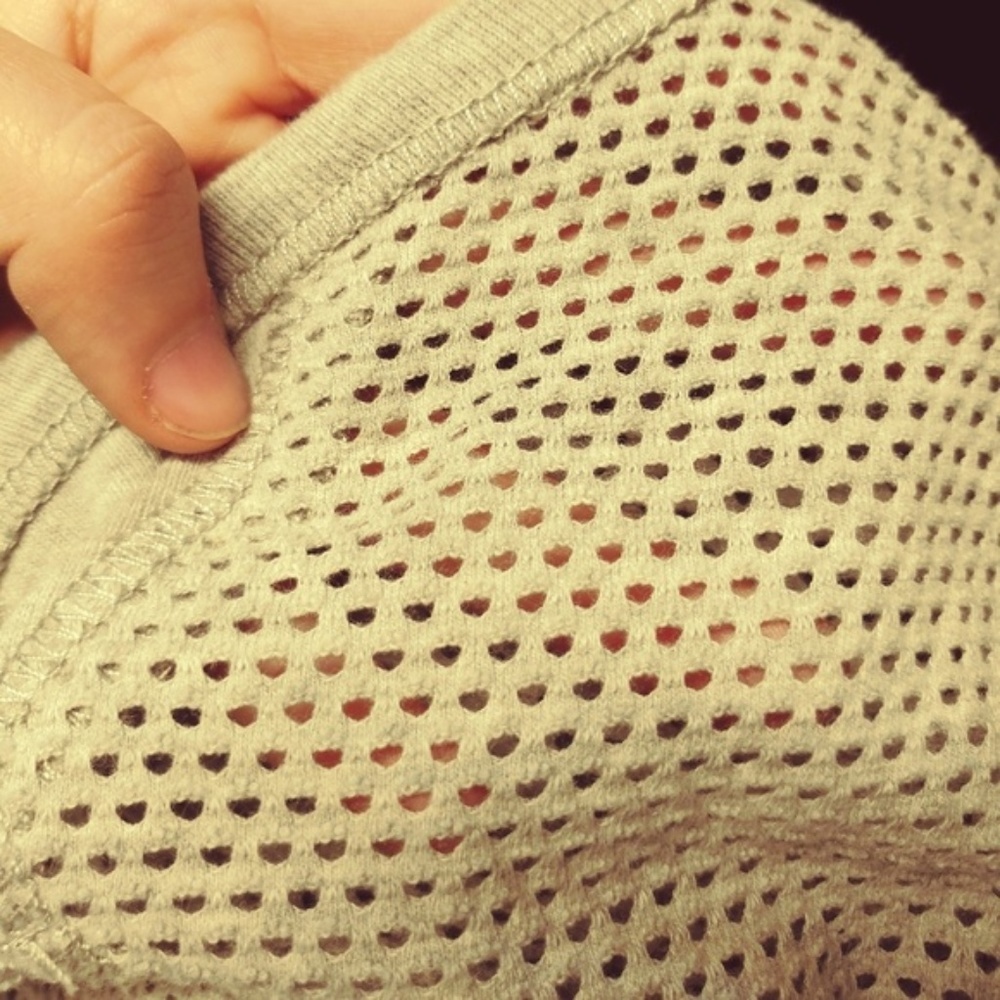 Aeropostale Gray Scoop Neck Open Knit Sweater - M - Picture 3 of 5